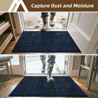 COSY HOMEER-Door-Mat Dirt Trapper Entryway Rugs 24"x36" Non Slip Washable - Image 3