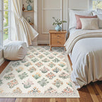 Wonnitar 5x7 Rug for Bedroom Decor, Washable Nursery Rug for Baby, Neutral - Image 7