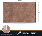 PURRUGS Dirt Trapping Door Mat 24" x 35.5", Non-Slip Machine Washable Entry Rug - Image 2