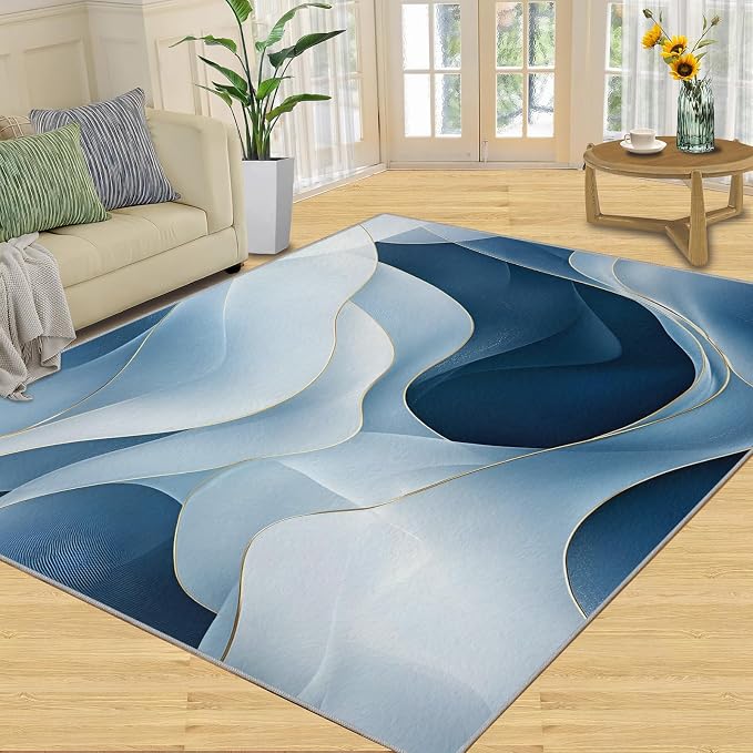5x7 Abstract Lines Rugs for Bedroom - Image 3
