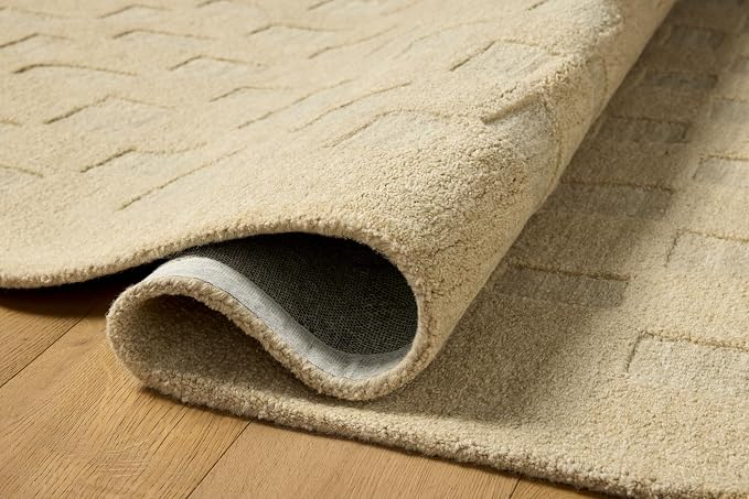 Loloi Leanne Ford Craven Collection CVN-04 Oatmeal/Dove 3'-6" x 5'-6" Accent - Image 4