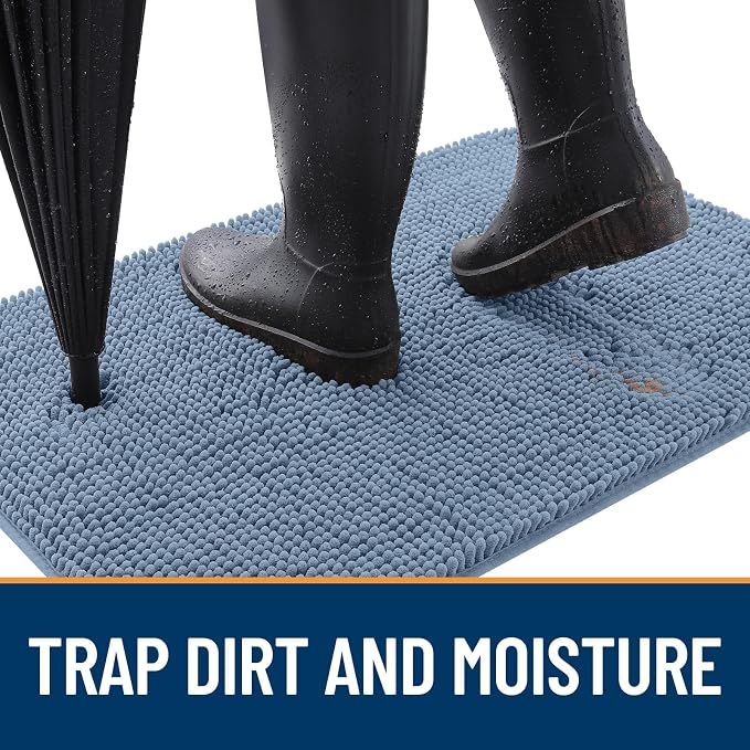 OLANLY Dog Door Mat for Muddy Paws 48x30, Absorbs Moisture and Dirt, Absorbent - Image 2