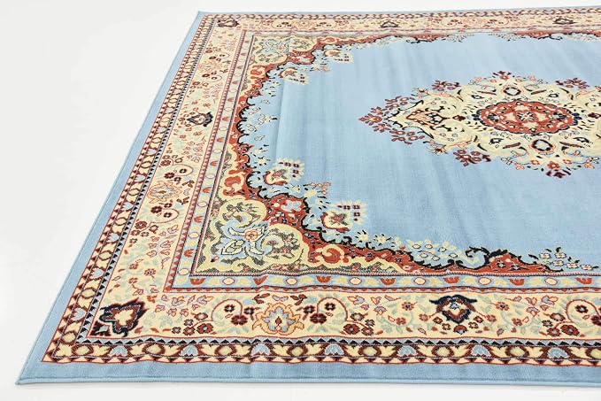 Unique Loom Reza Collection Traditional Persian Style Area Rug, 8 x 10 ft - Image 7