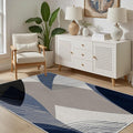 Abstract Art Line Living Room Area Rugs 6x9, Modern Boho Geometric Print Soft by Unknown