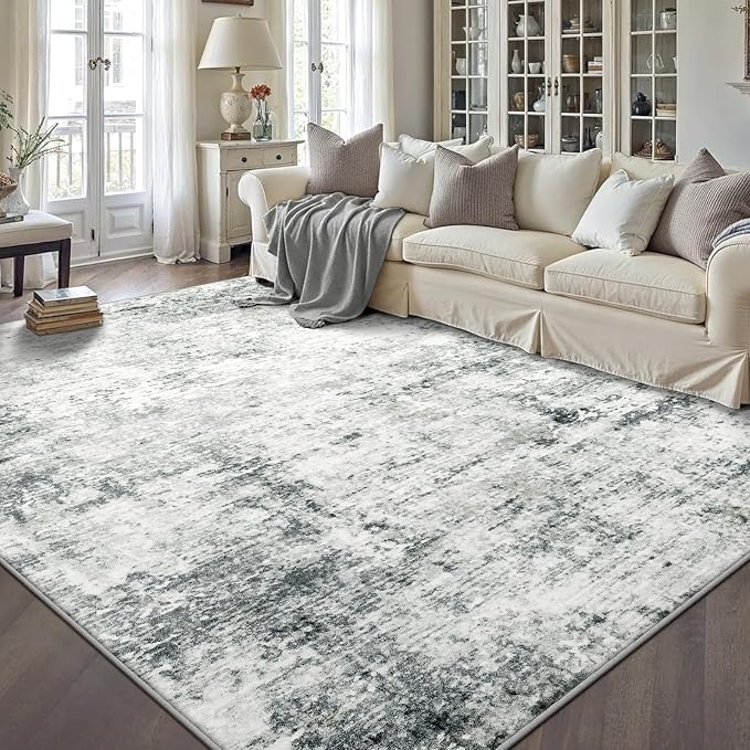 6x9 Machine Washable Area Rug for Living Room, Kids and Pets Friendly for by GERUIMO