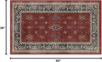 RUGGABLE Washable Vintage Area Rug – Verena Amber Red 3x5, Stain-Resistant - Image 3