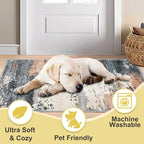 COMSLE Door Mat for Dogs Muddy Paws Soft Absorbent Indoor Front Entryway Rug - Image 2