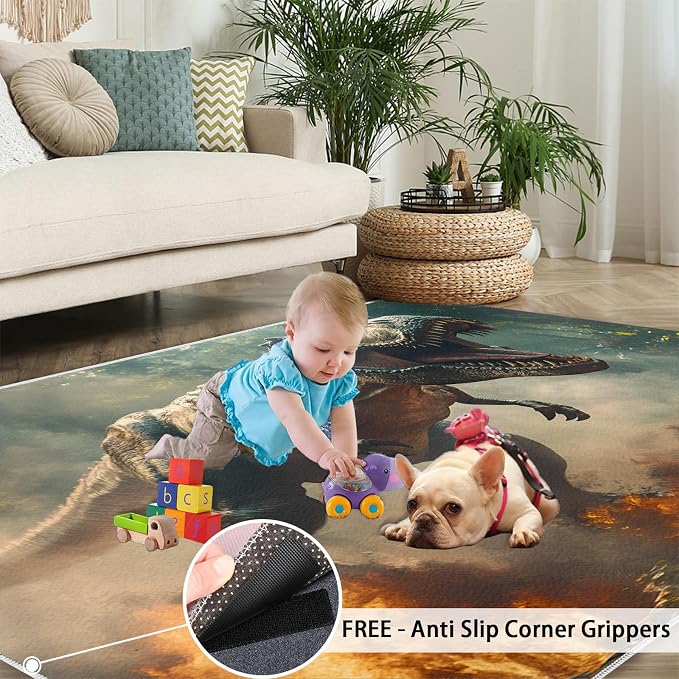 Dinosaurs Rugs for Bedroom - Image 5