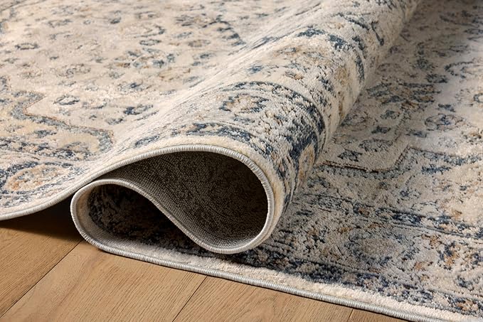 Loloi Teagan Collection TEA-01 Natural/Lt. Grey 2'-8" x 10'-6" Runner Rug - Image 6