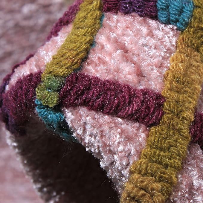 Alfa Rich 7x10 Light Pink Washable Area Rugs - Image 9