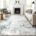 8x10 Machine Washable Area Rug for Living Room, Kids and Pets Friendly for by GERUIMO