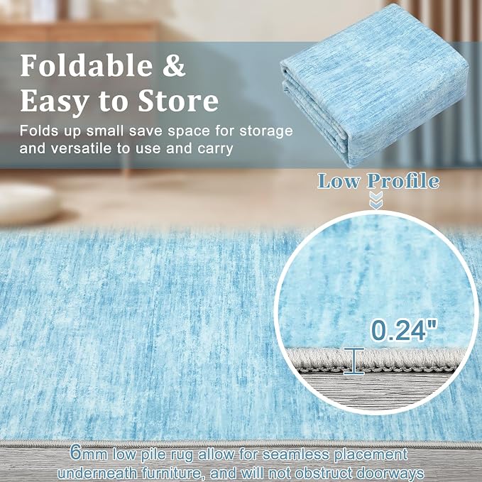 RUGSREAL Washable Rug 10x13 for Living Room Modern Abstract Area Rug Non-Slip - Image 3