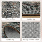 4x6 Area Rug for Bedroom Machine Washable, Non Slip Vintage Floral Kitchen Rugs - Image 9
