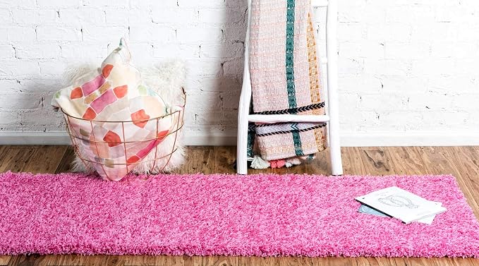 Unique Loom Solid Shag Collection Area Rug - Image 3
