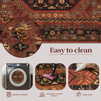 Ciicool 9x12ft Large Area Rug, Washable Thin Soft Rug Vintage Kitchen Carpet - Image 4