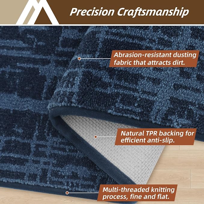 COSY HOMEER-Door-Mat Dirt Trapper Entryway Rugs 24"x36" Non Slip Washable - Image 2