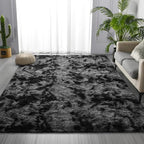 Large Shag Area Rugs 8 x 10, Tie-Dyed Plush Fuzzy Rugs - Image 3