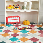 jinchan Macy Area Rug 4x6 Kids Washable Indoor Floor Cover Non-Slip Modern Soft - Image 8