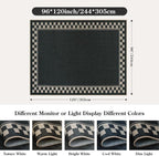 OJIA Easy Jute Area Rug 8x10, Large Outdoor Patio Rugs Washable Rugs - Image 2