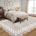 GarveeHome Scalloped Washable Rug 9x12 Area Rug - Image 7