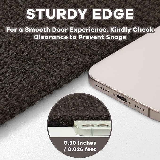 EARTHALL Washable Area Rugs 5x7 Ft Non Slip Living Room Rugs Cotton Rubber - Image 2