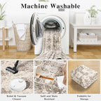 5x7 Vintage Washable Area Rugs Boho Medallion Large Distressed Retro Accent - Image 5
