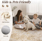 tchdio 8x10 Area Rugs for Living Room, Vintage Non Slip Washable Rug, Soft Low - Image 3