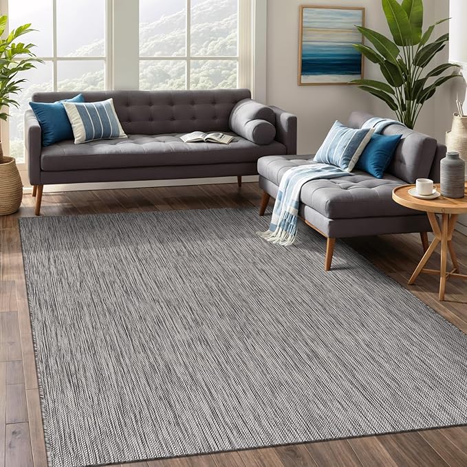 Beverly Rug Indoor Outdoor Rug 5x7, Washable Outside Carpet by BeverlyRug