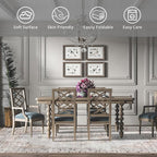 Easy-Going Large Area Rug 8x10 Washable Boho Rugs - Image 4