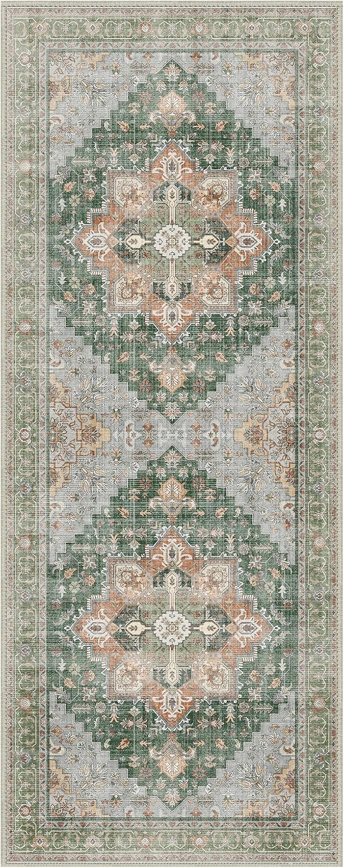 GENIMO 3x10 Runner Rugs for Hallway, Machine Washable Non Slip Vintage Rugs - Image 7