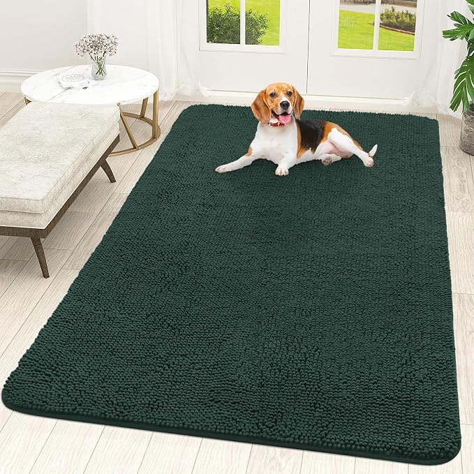 OLANLY Dog Door Mat for Muddy Paws 70x46, Absorbs Moisture and Dirt, Absorbent by OLANLY