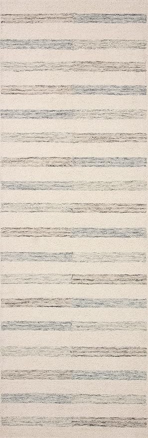 Loloi Chris Loves Julia Chris Collection CHR-05 Ivory/Slate 2'-6'' x 11'-6'' - Image 7