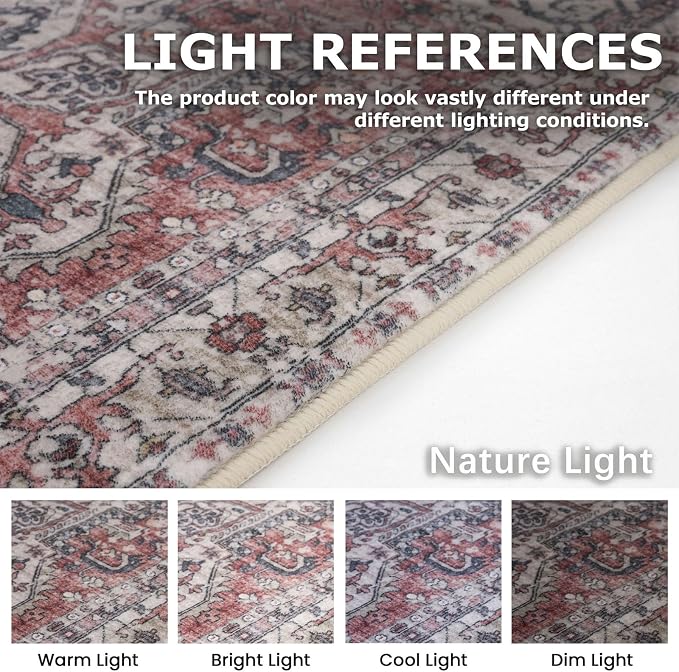KOZYFLY Runners for Hallways 2x5 Ft Washable Kitchen Runner Rug Boho Runner Rug - Image 3