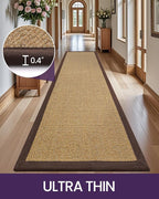 DEXI Hallway Runner Rug 2x7 Jute, Woven Braided Sisal Runner Non Slip, Entryway - Image 7