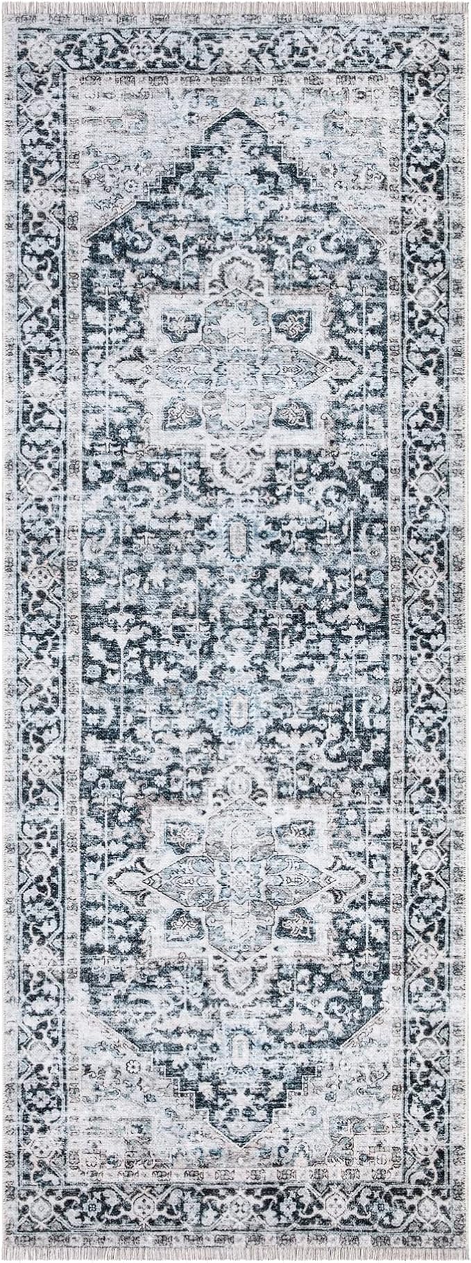 Bloom Rugs Caria Washable Non-Slip 7 ft Runner - Image 3