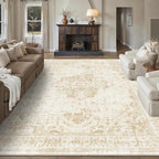 8x10 Vintage Washable Area Rugs Boho Medallion Large Distressed Retro Accent by HOME