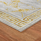 GLORY RUGS Area Rugs Marble 2x3 Cream Gold Carpet Modern Abstract Rug Living - Image 6