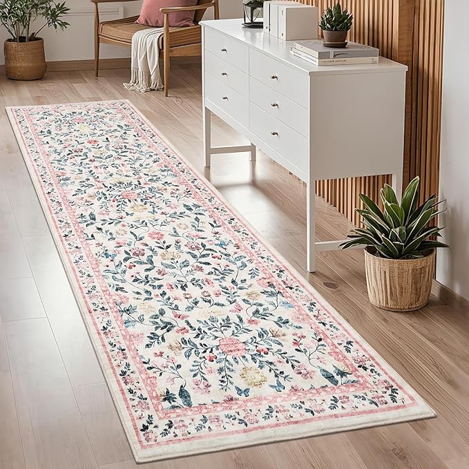 GarveeHome Washable Runner Rug 2 x 6 Non-Slip Non-Shedding Soft Vintage Bedside - Image 7