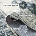 jinchan Kelda Area Rug 2x3 Entryway Rug Washable Soft Indoor Vintage Floor - Image 3