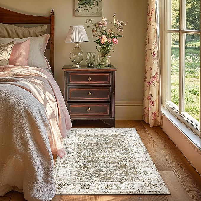 jinchan Fiora Floral 3x5 Area Rug - Image 4