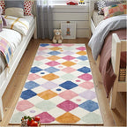 jinchan Macy Runner Rug 2x6 Kids Hallway Washable Rug Indoor Soft Non Slip by JINCHAN