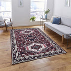 Fame Living Washable Area Rug. Modern Farmhouse. Vintage. Turkish. Bohemian. by FameLiving%7COushakRugs