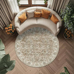 jinchan Fiora Round Rug 6ft Area Rug by JINCHAN