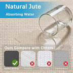 GOYLSER 18ft Jute Running Rugs for Hallway, Kitchen Rug Runner Non Slip - Image 5