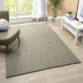 LUXE WEAVERS Modern Farmhouse Green 9x12 Washable Area Rug, Anti-Slip Diamond by LuxeWeavers