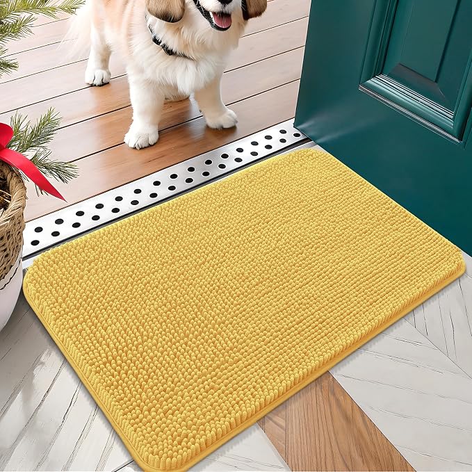 OLANLY Dog Door Mat for Muddy Paws 24x16, Absorbs Moisture and Dirt, Absorbent by OLANLY