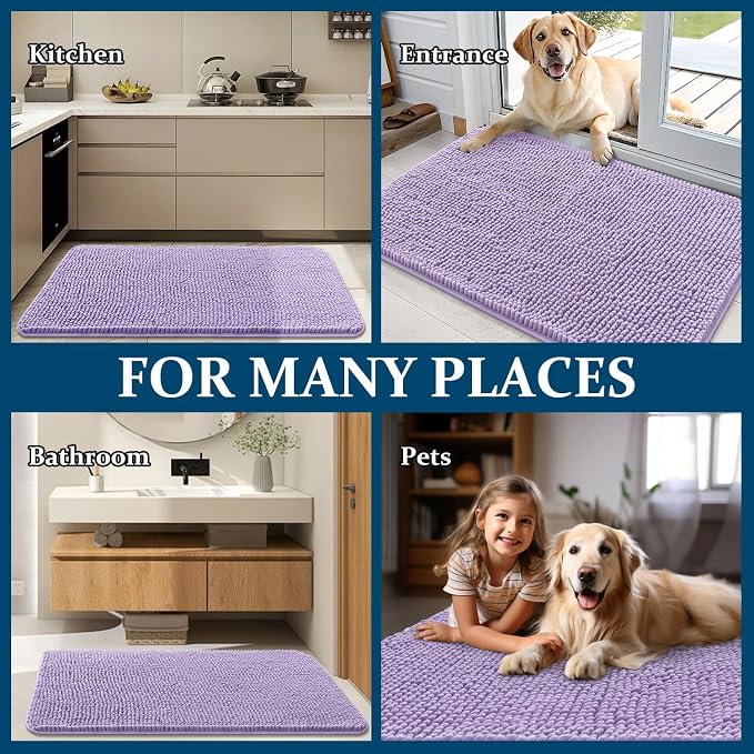 OLANLY Dog Door Mat for Muddy Paws 30x20, Absorbs Moisture and Dirt, Absorbent - Image 8