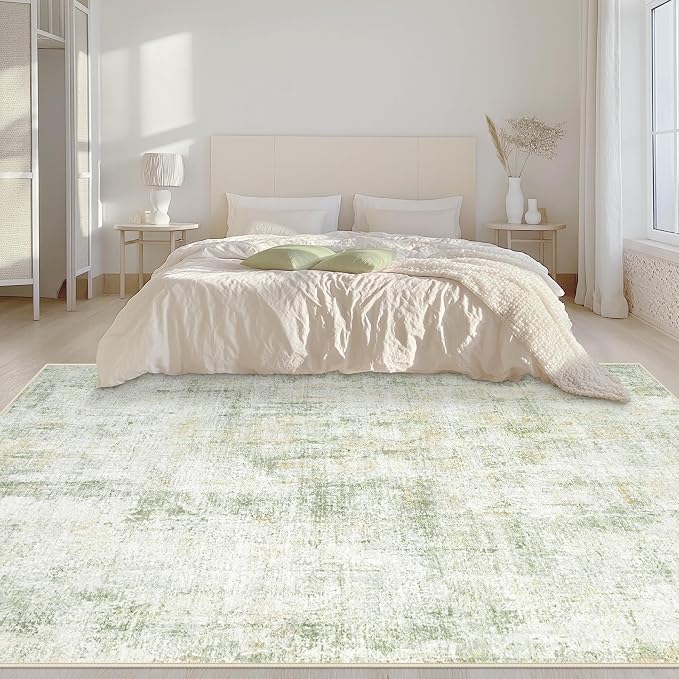 Area Rugs 6x9 Living Room: Washable Rug Modern Abstract Large Rugs Soft Non - Image 3