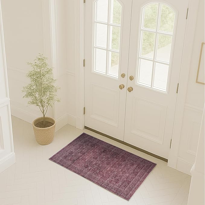 Fame Rugs Turkish Rug. Washable Vintage Oriental Antique Inspired Traditional by FameRugs
