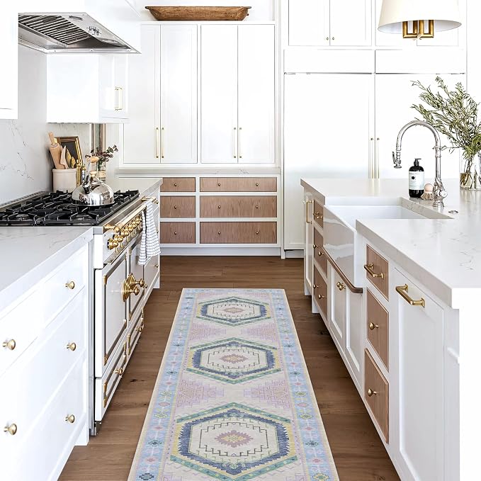 Fame Living Washable Area Rug. Modern Farmhouse. Vintage. Turkish. Bohemian. - Image 2